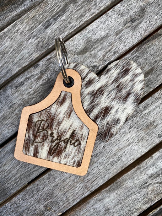 Cowhide Key Chain