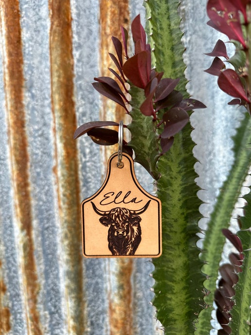 Hairy Cow Key Chain