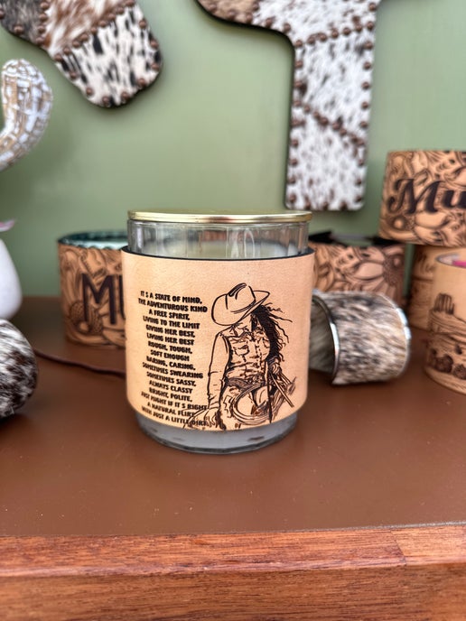 Cowgirl Candle Wrap