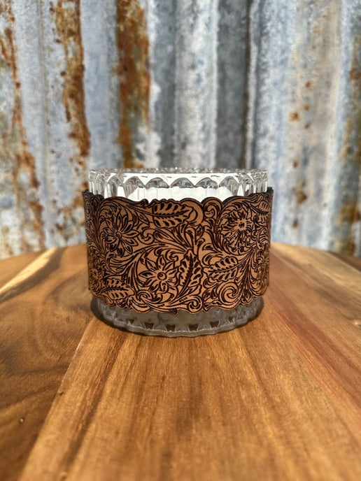 Western Floral Candle Wrap