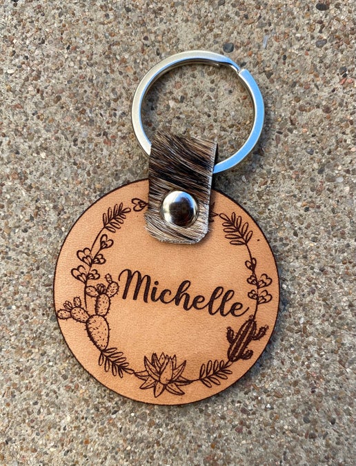 Lou Cactus Wreath Key Chain