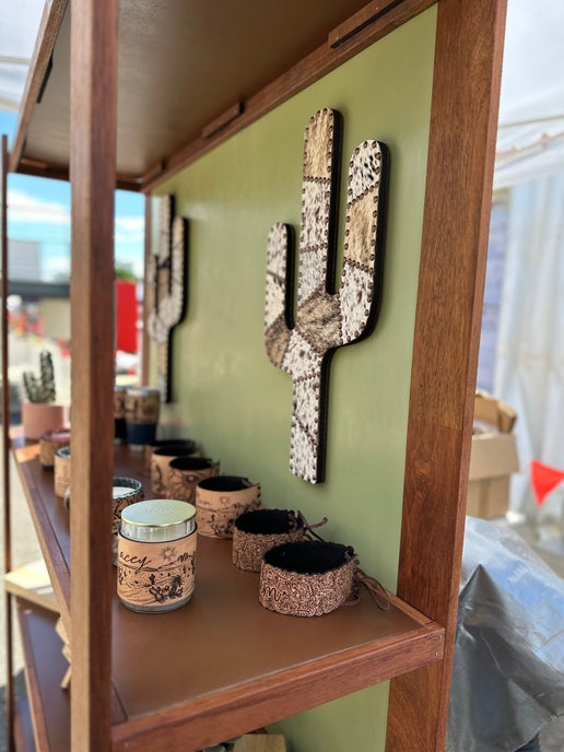 Cactus Cowhide Decor