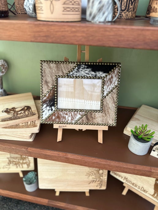 Cowhide Photo Frame