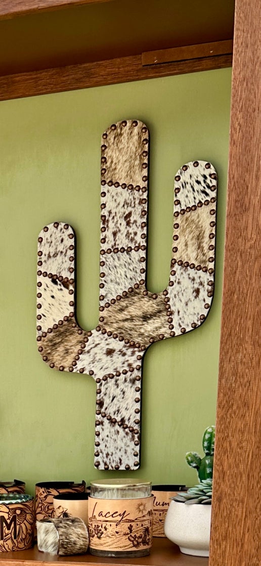 Cactus Cowhide Decor