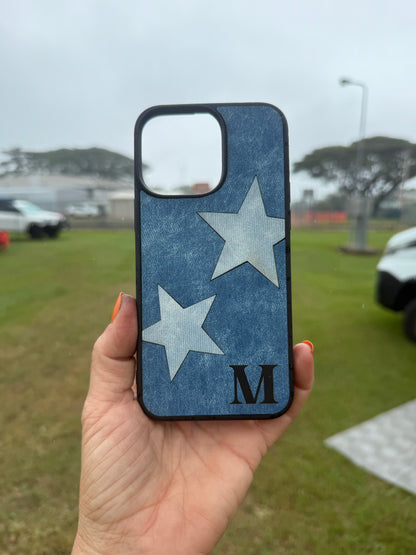 Double Denim Stars Phone Case