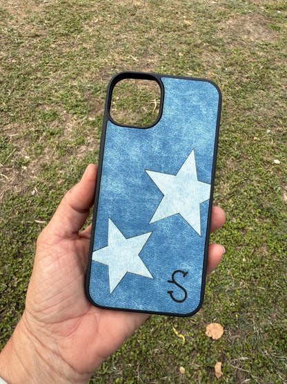 Double Denim Stars Phone Case