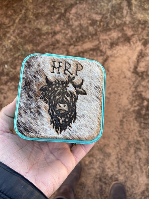 Highland Cow Jewellery Case