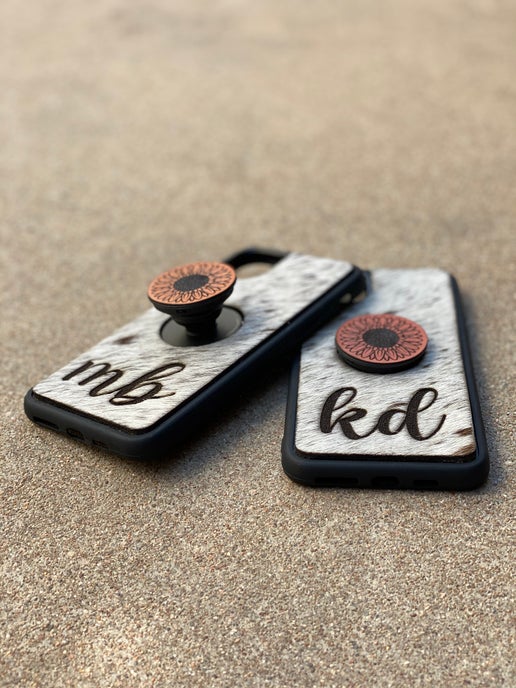 Cowhide & Sunflower Phone Case