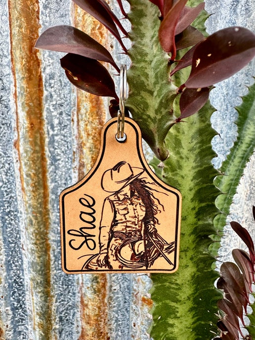 Cowgirl Key Chain