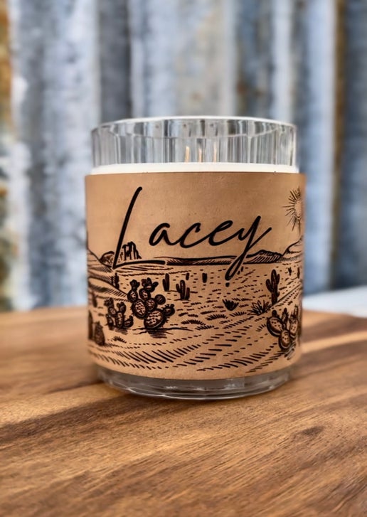 Desert Landscape Candle Wrap
