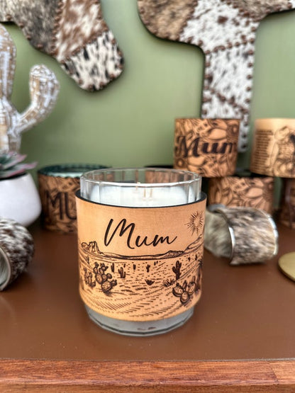 Desert Landscape Candle Wrap