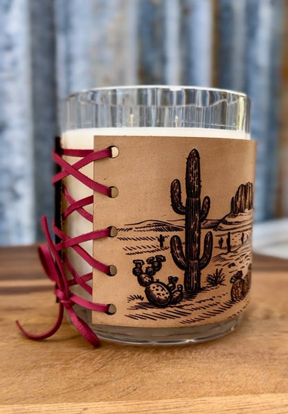 Desert Landscape Candle Wrap