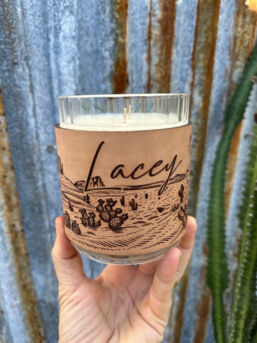 Desert Landscape Candle Wrap