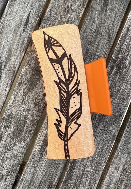 Feather Hair Claw