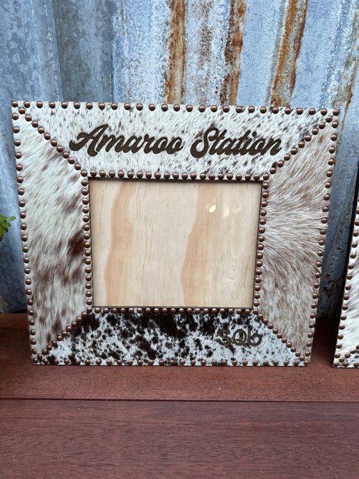 Cowhide Photo Frame