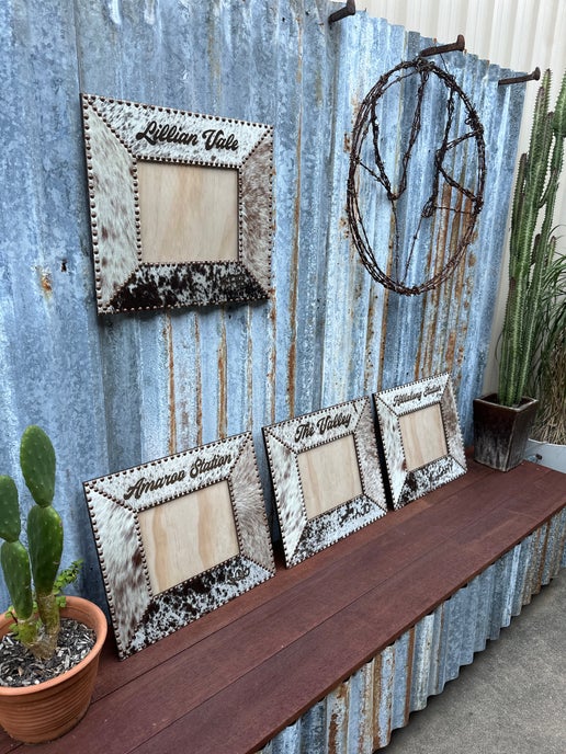 Cowhide Photo Frame