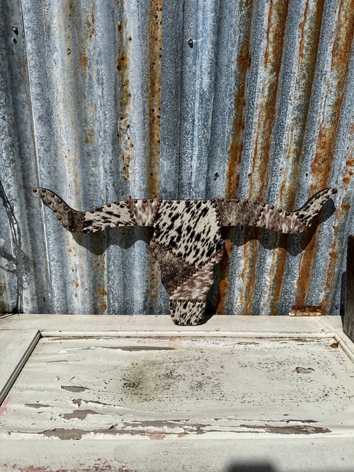 Skull Cowhide Decor